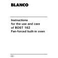 BLANCO BOST162X Owners Manual