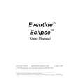 EVENT EVENTIDE_ECLIPSE Owners Manual