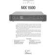 QSC MX1500 Instrukcja Serwisowa