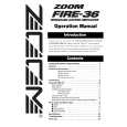 ZOOM FIRE-36 Owners Manual
