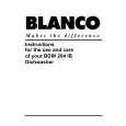 BLANCO BDW204IB Owners Manual