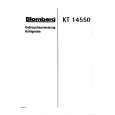 BLOMBERG KT14550-1 Owners Manual
