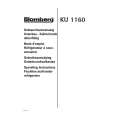 BLOMBERG KU1160 Owners Manual