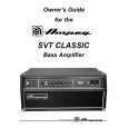 AMPEG SVT CLASSIC Owners Manual