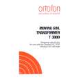 ORTOFON T3000 Owners Manual