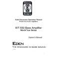 EDEN WT-550 Owners Manual