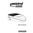 SINGER MISTRAL 2000 Owners Manual