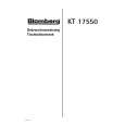 BLOMBERG KT17550-1 Owners Manual