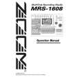ZOOM MRS-1608 Owners Manual