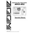 ZOOM MRS-802 Owners Manual