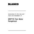 BLANCO BRFT7X Owners Manual