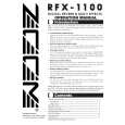 ZOOM RFX-1100 Owners Manual