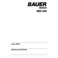 BAUER VED300 Owners Manual