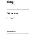 KING OK201W/1 Owners Manual