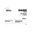 BAUER VCC550AF Owners Manual