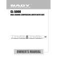 NADY AUDIO CL-5000 Owners Manual