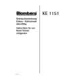 BLOMBERG KE1150 Owners Manual