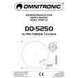 OMNITRONIC DD-5250 Owners Manual