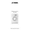 FORS WE1600 Owners Manual