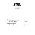 ETNA AFI8523ZT/E01 Owners Manual