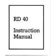ARISTON RD40 Owners Manual