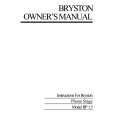 BRYSTON BP1.5 Owners Manual