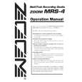 ZOOM MRS-4 Owners Manual